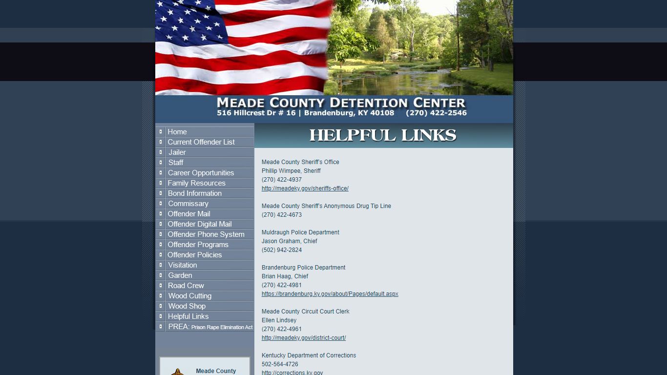 Welcome to the Meade County Detention Center